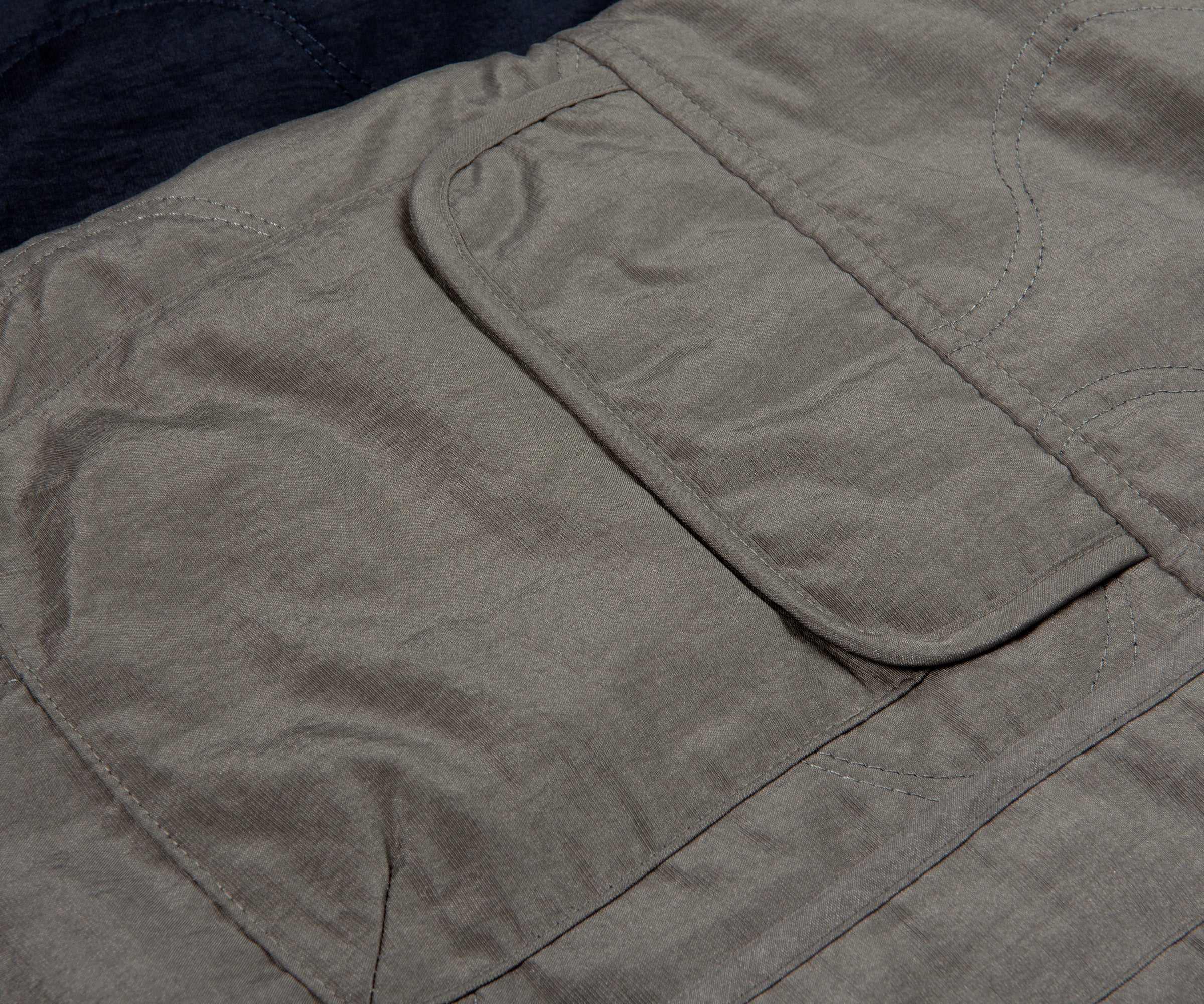 Emporio Armani Quilted Bomber Jacket Forest Fog