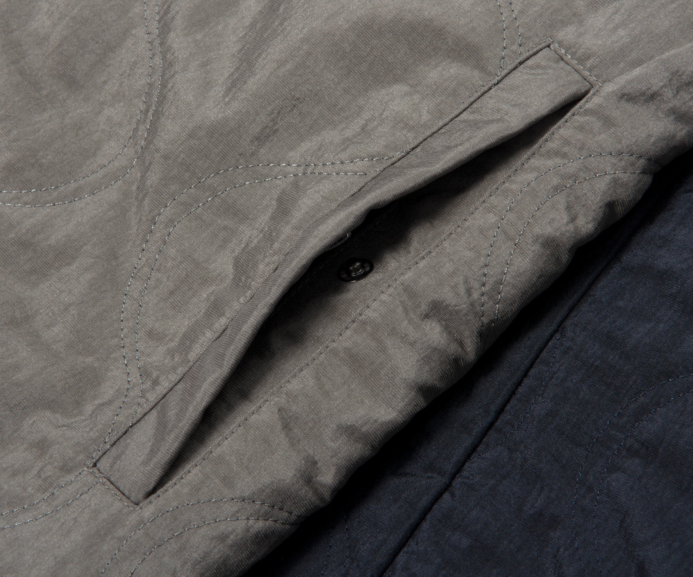 Emporio Armani Quilted Bomber Jacket Forest Fog