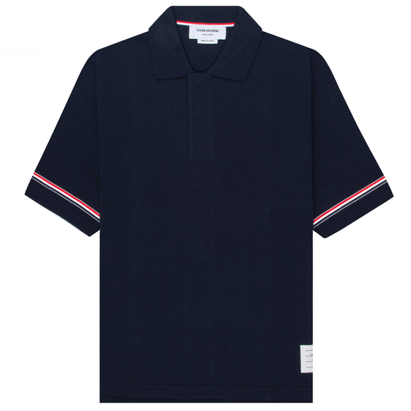 Thom Browne Rugby Fit SS Polo Navy