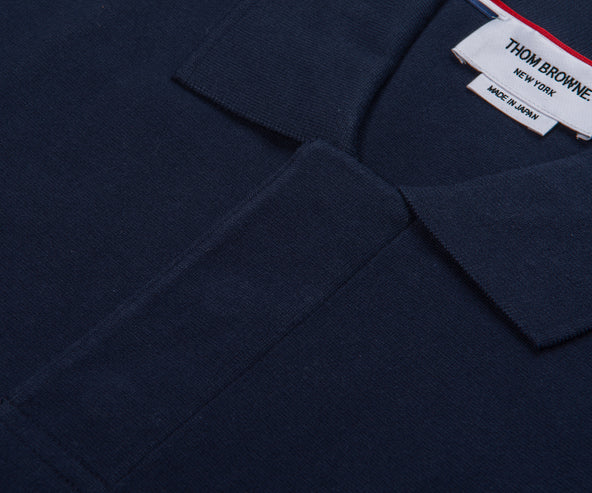 Thom Browne Rugby Fit SS Polo Navy
