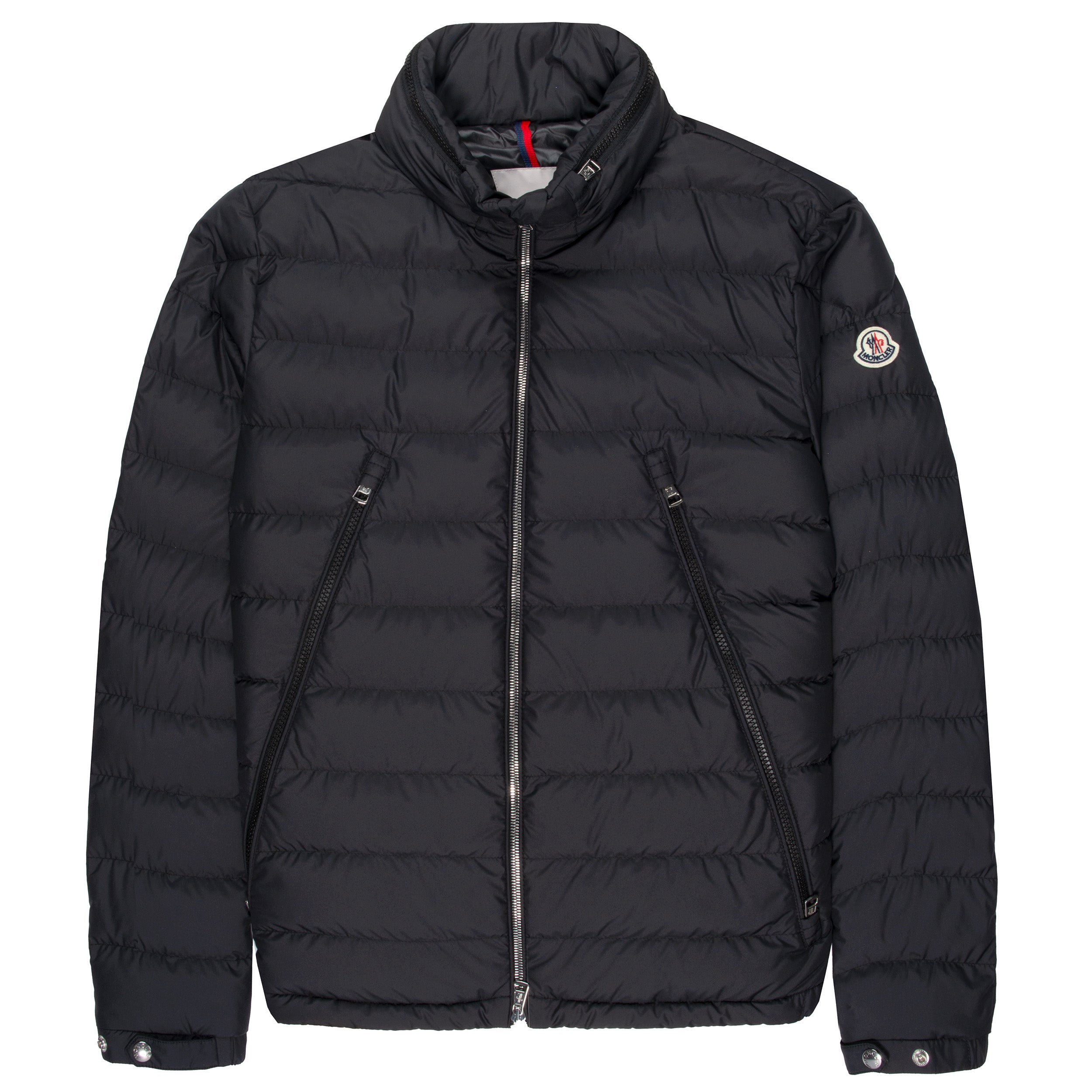 Moncler Alfit Hooded Short Down Jacket Black