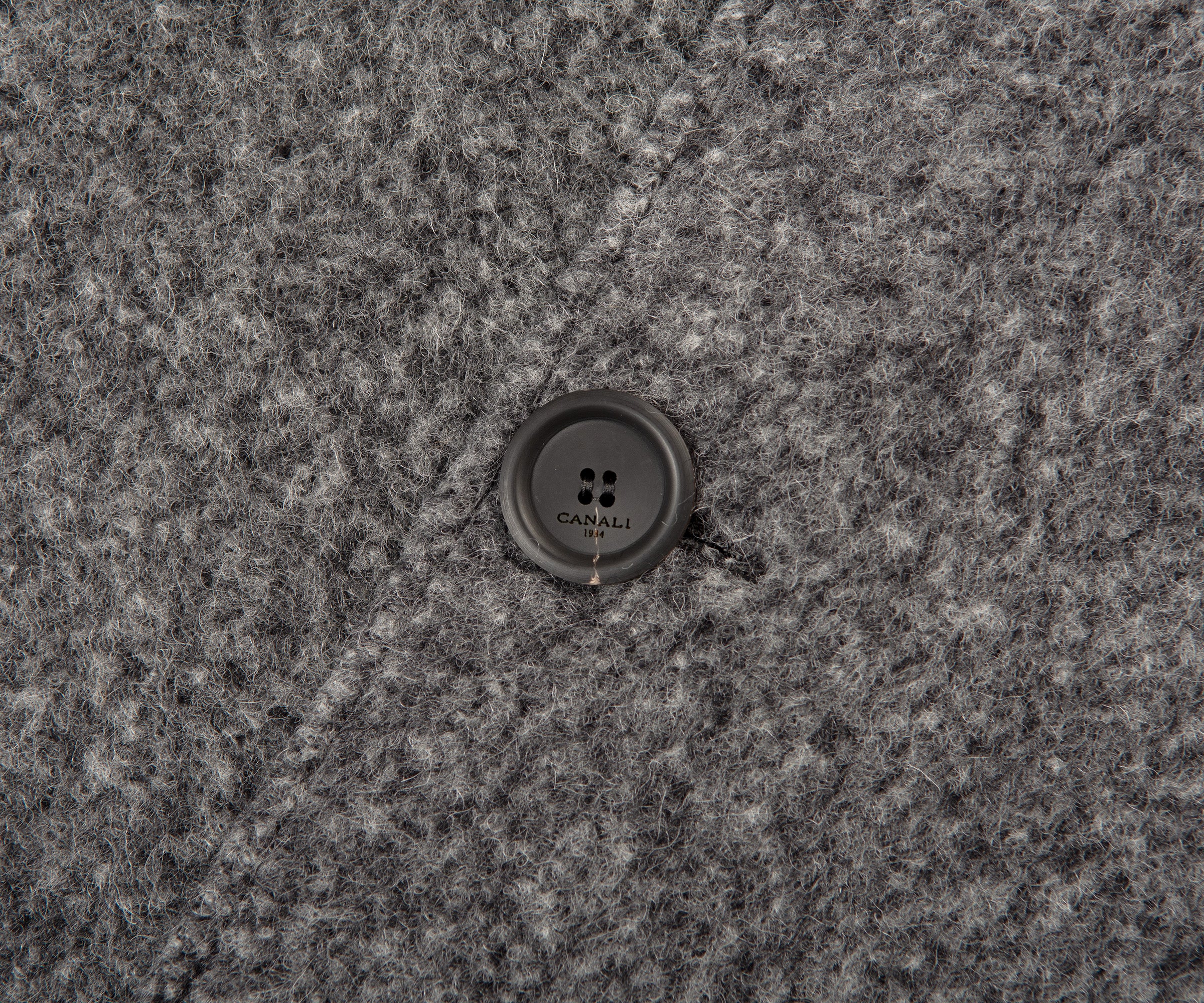 Canali Baby Alpaca Overcoat Grey