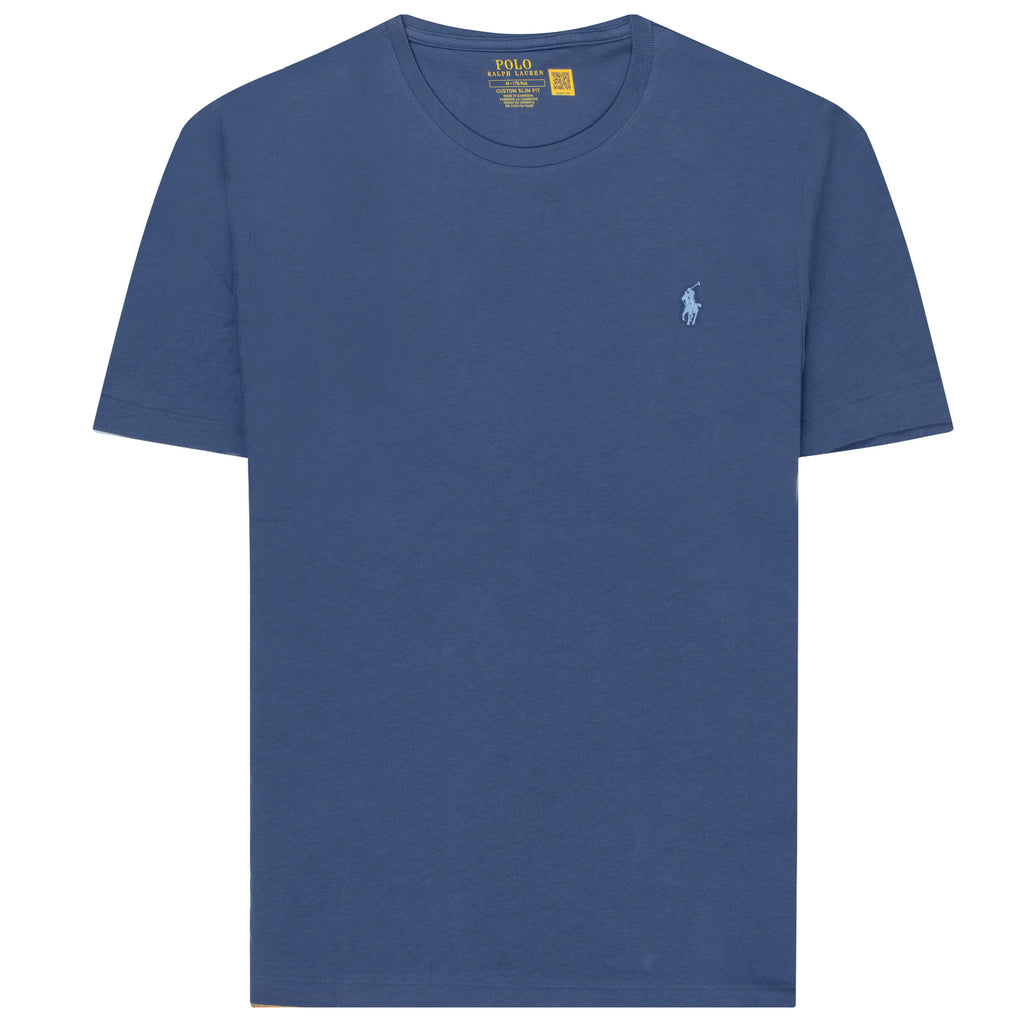 Ralph Lauren Custom slim Fit Jersey Crewneck T-Shirt Light Navy