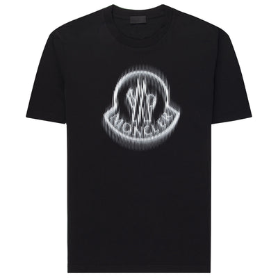 Moncler Blurred Chest logo T-Shirt Black