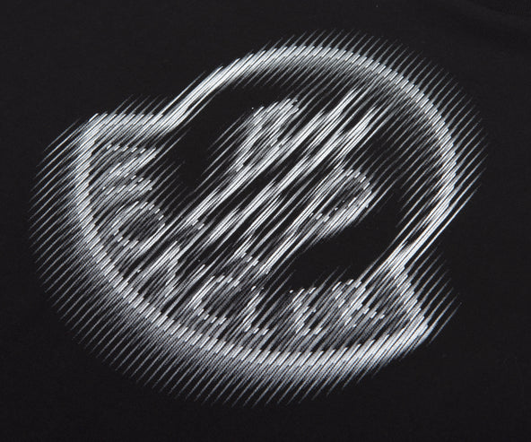 Moncler Blurred Chest logo T-Shirt Black
