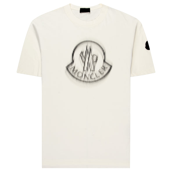 Moncler Blurred Chest logo T-Shirt White