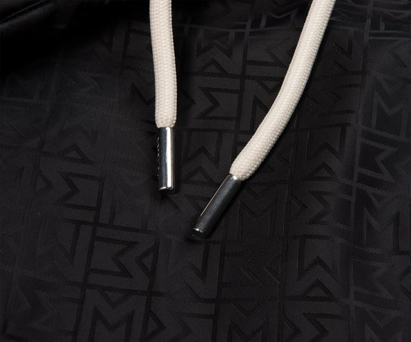 Moncler Monogram Jacquard Swim Shorts Black