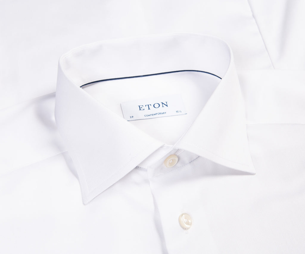 Eton Essentials Contemporary Fit Plain Formal Shirt White