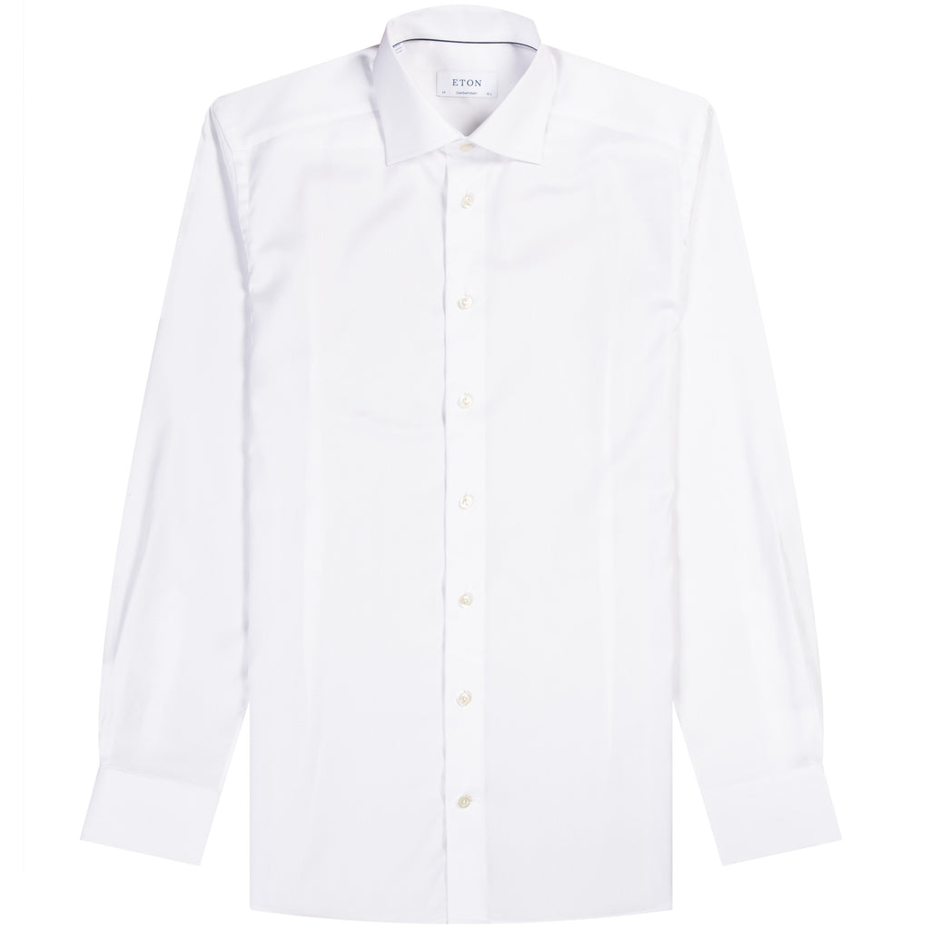 Eton Essentials Contemporary Fit Plain Formal Shirt White