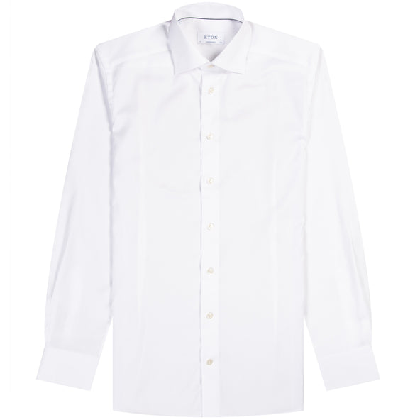 Eton Essentials Contemporary Fit Plain Formal Shirt White