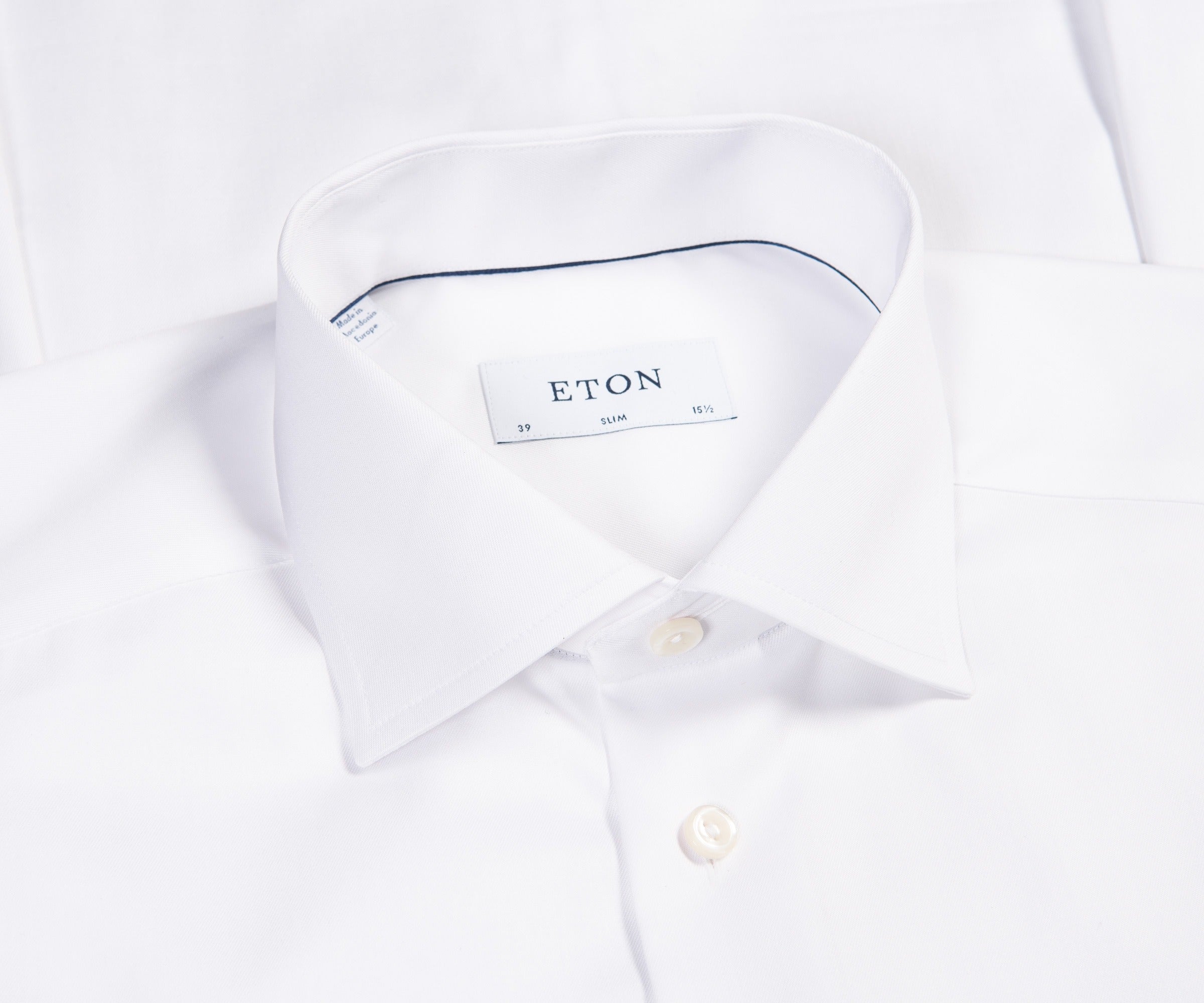 Eton Essentials Slim Fit Plain Formal Shirt White