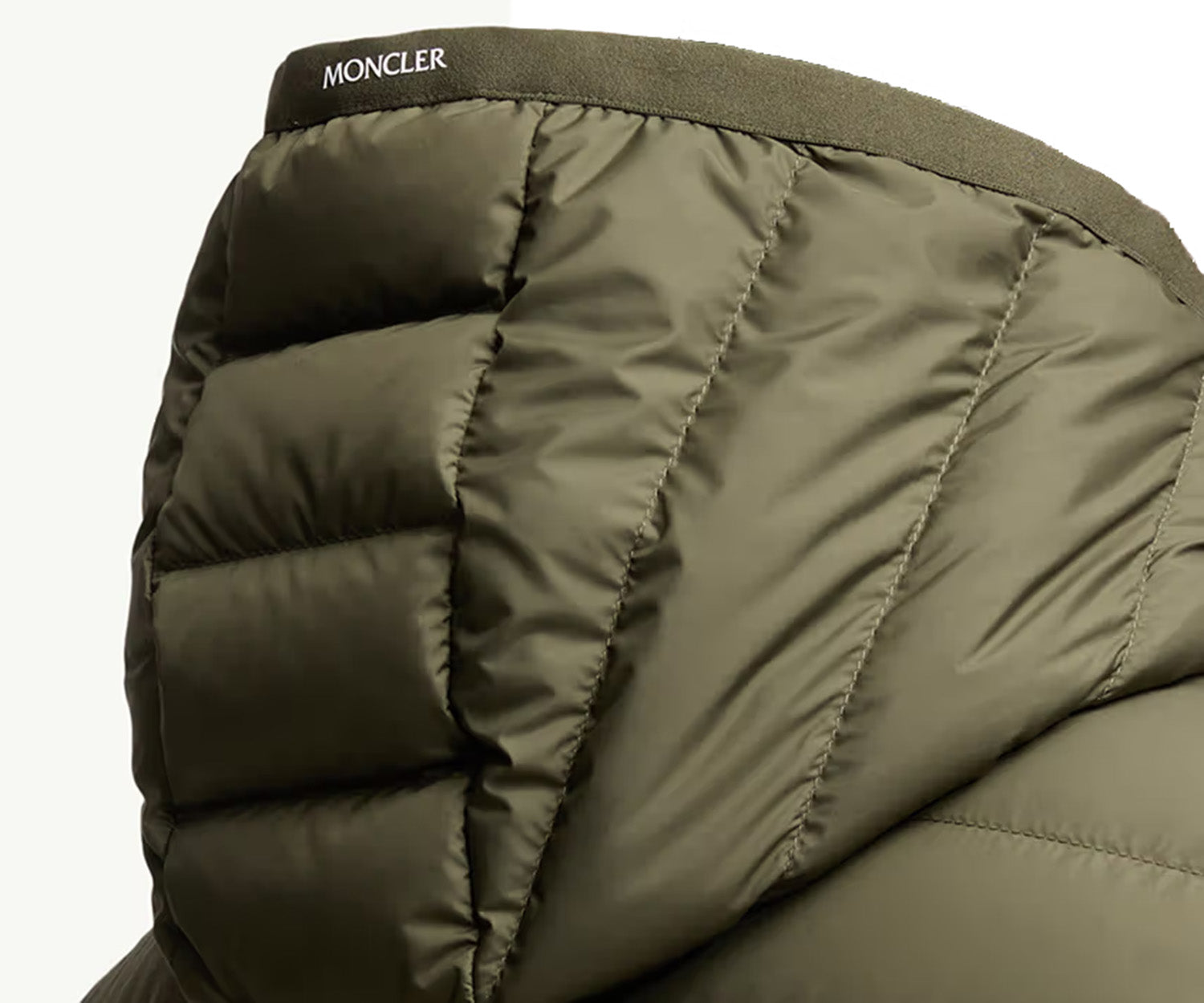 Moncler Galion Green Hooded Short Down Jacket