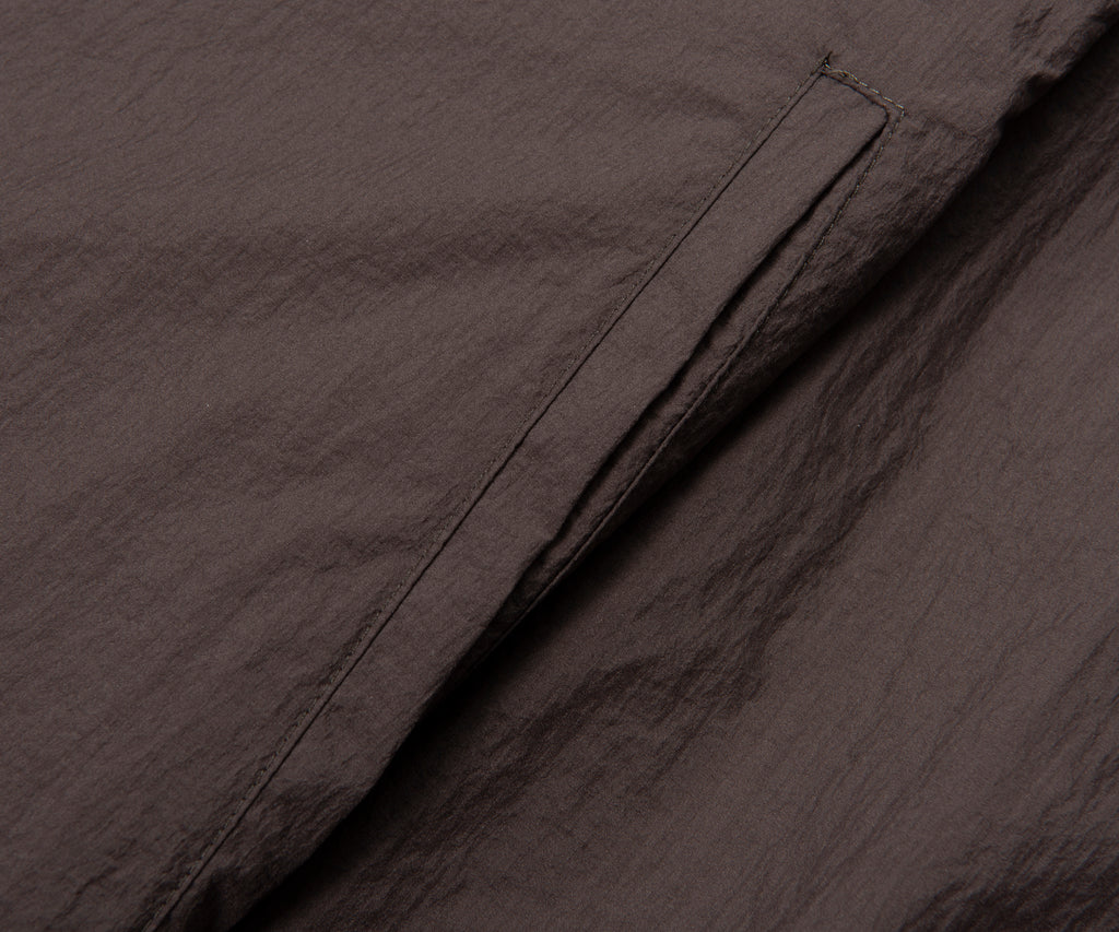 Herno Chocolate Crinkle Light Weight Overshirt