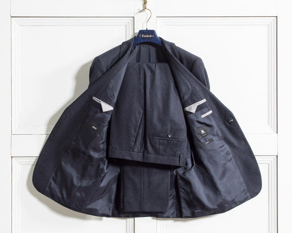 HUGO BOSS Plain 2 button Stretch Huge3/Genius2 Navy Blue