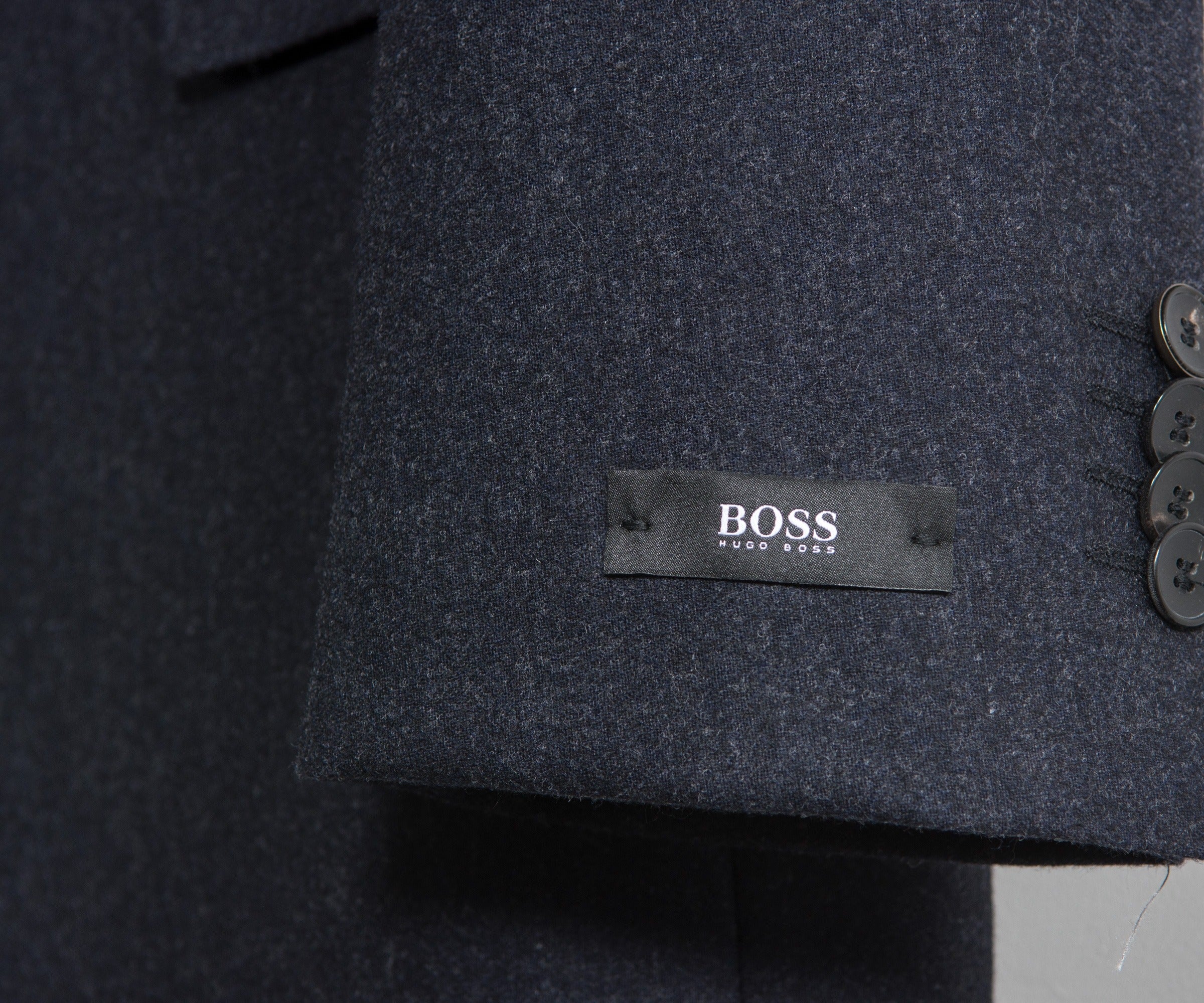 HUGO BOSS Plain 2 button Stretch Huge3/Genius2 Suit Navy Blue