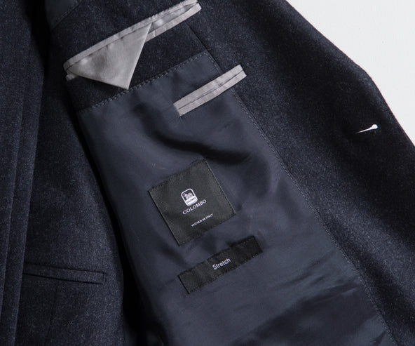 HUGO BOSS Plain 2 button Stretch Huge3/Genius2 Navy Blue