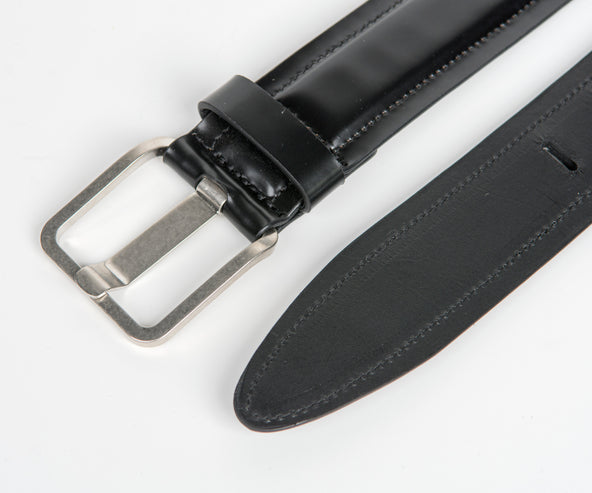 Dries Van Noten Patent Belt Black