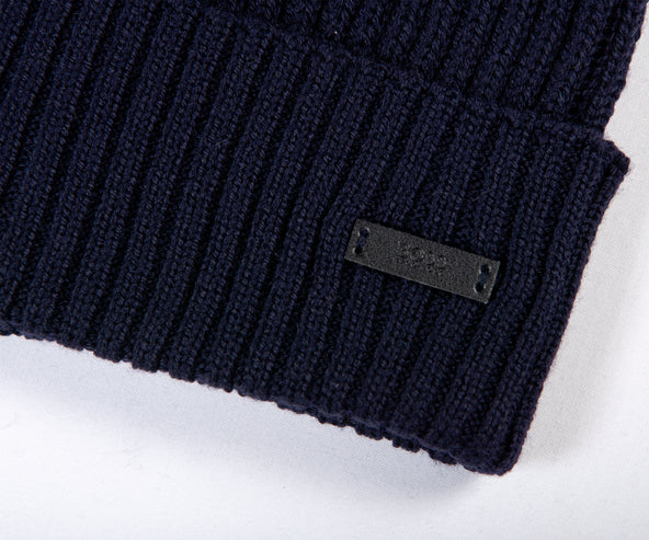 HUGO BOSS  Umarino Knitted Beanie Dark Blue