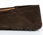 BOSS Driver Moccasins Suede Loafer Dark Brown