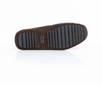 BOSS Driver Moccasins Suede Loafer Dark Brown