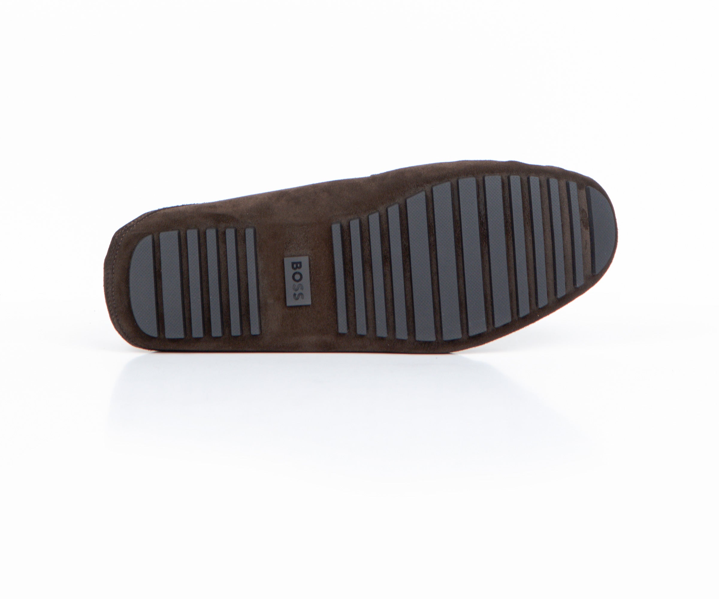 BOSS Driver Moccasins Suede Loafer Dark Brown