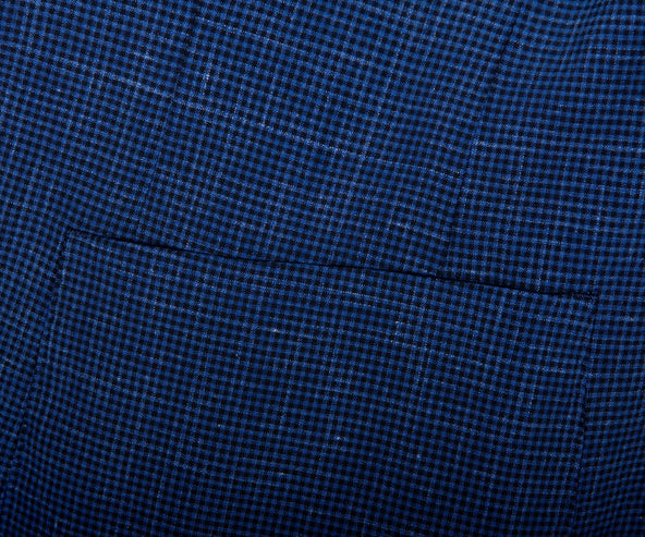 HUGO BOSS  C-Hanry Italian Fabric Slim Fit Check Suit Navy