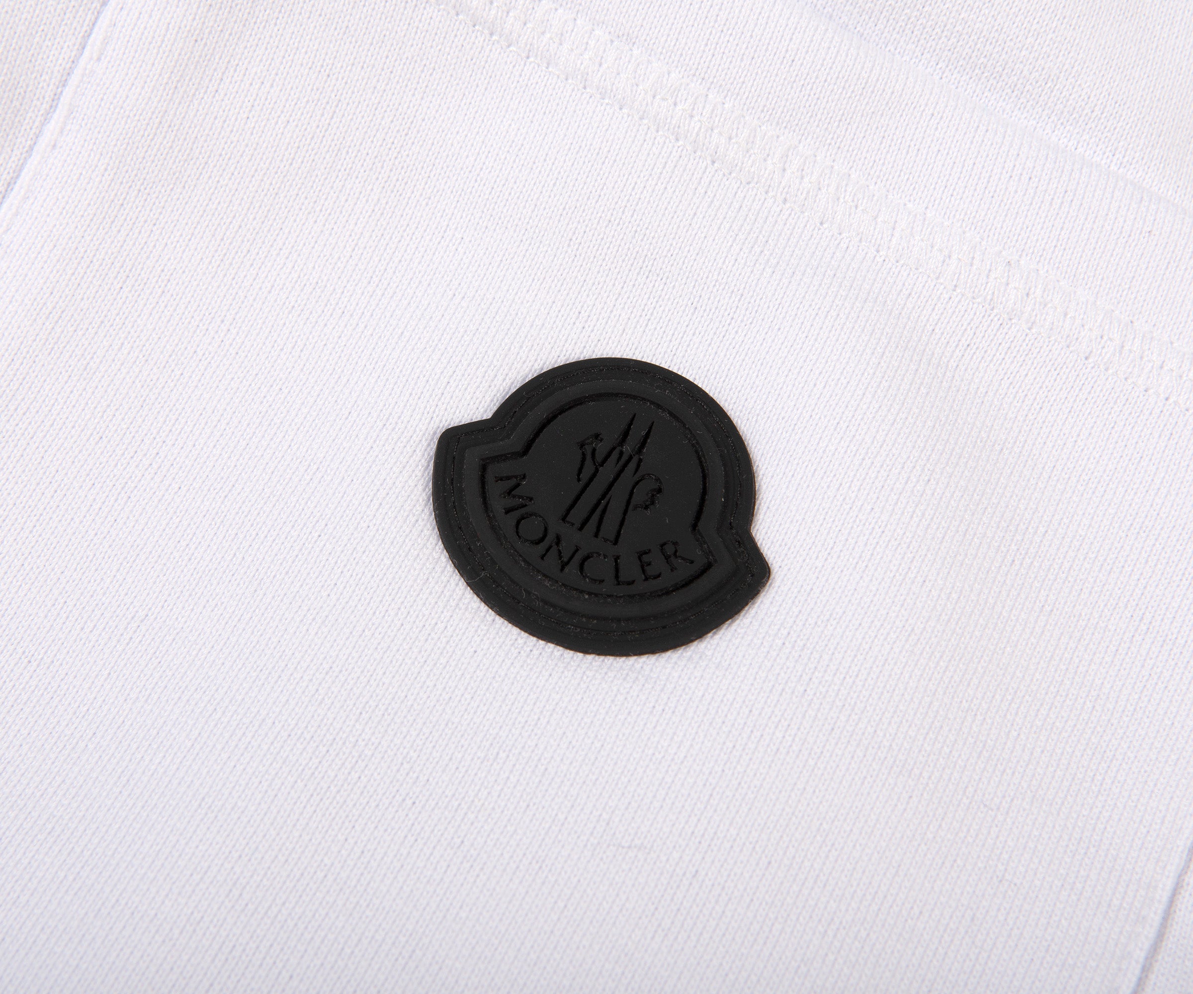 Moncler  Embroided Side Logo Joggers White