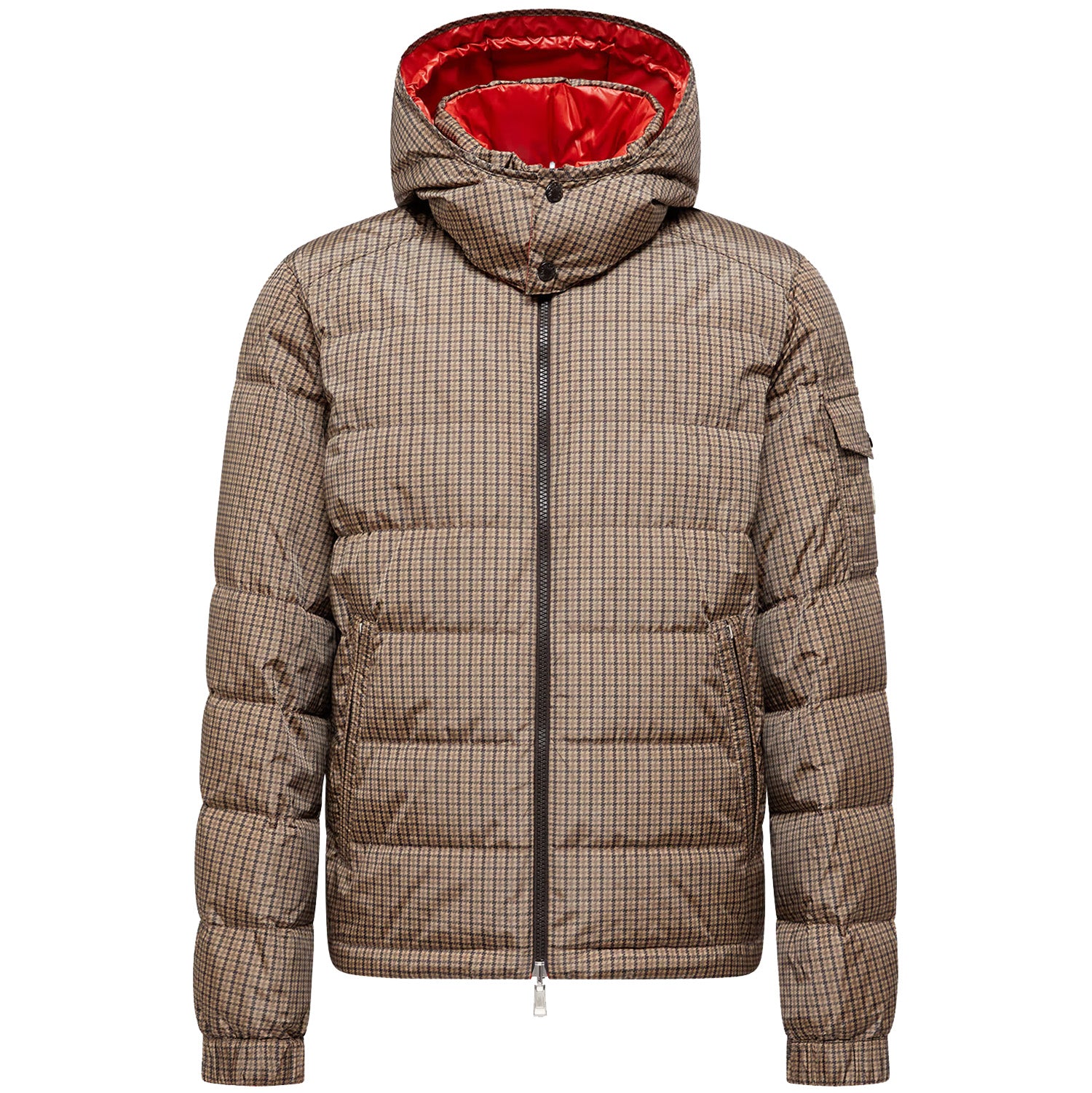 Moncler Jonage Puppytooth Reversible Hooded Jacket Multi