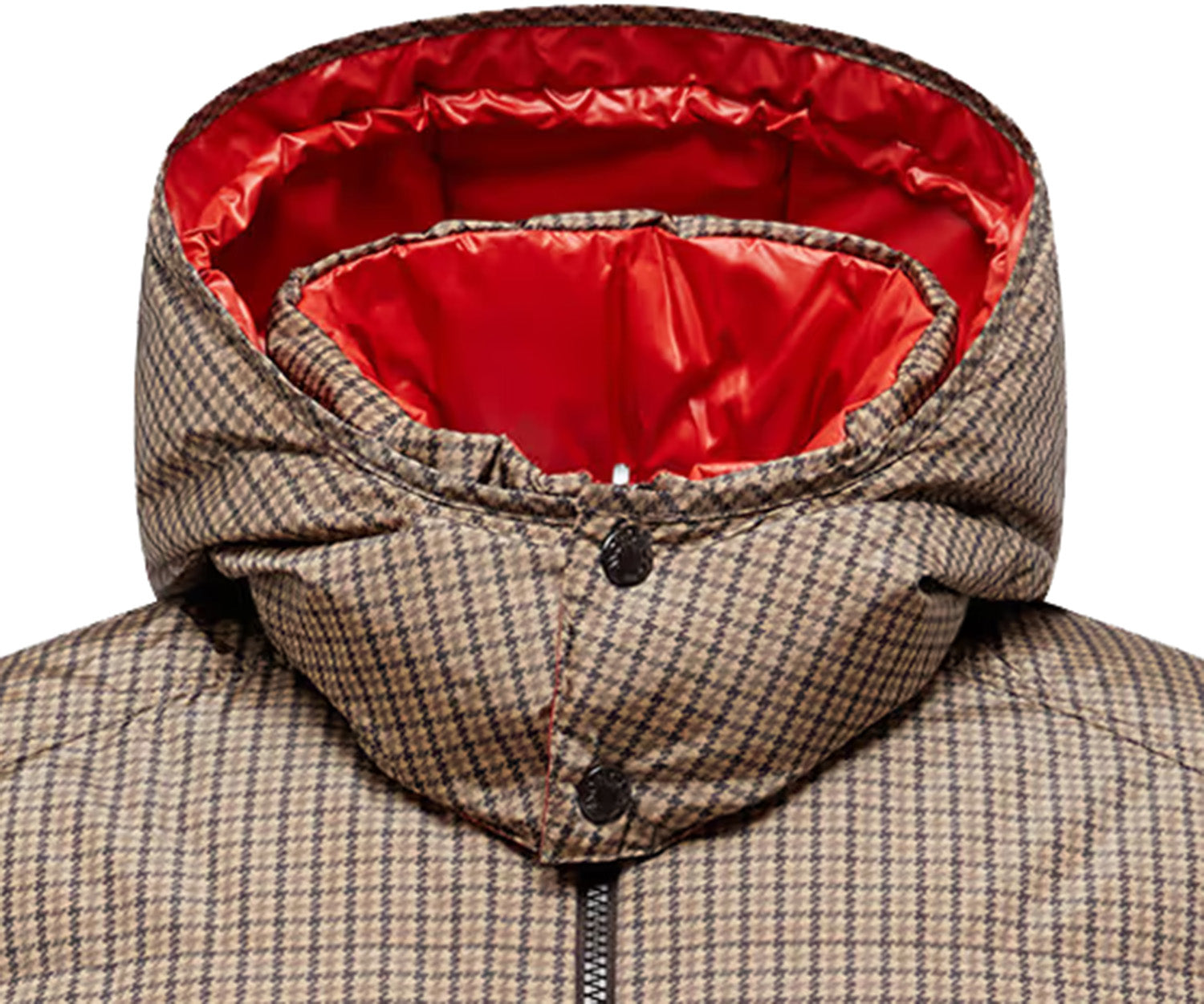 Moncler Jonage Puppytooth Reversible Hooded Jacket Multi