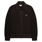 Lacoste Chocolate Chunky Woven Cardigan