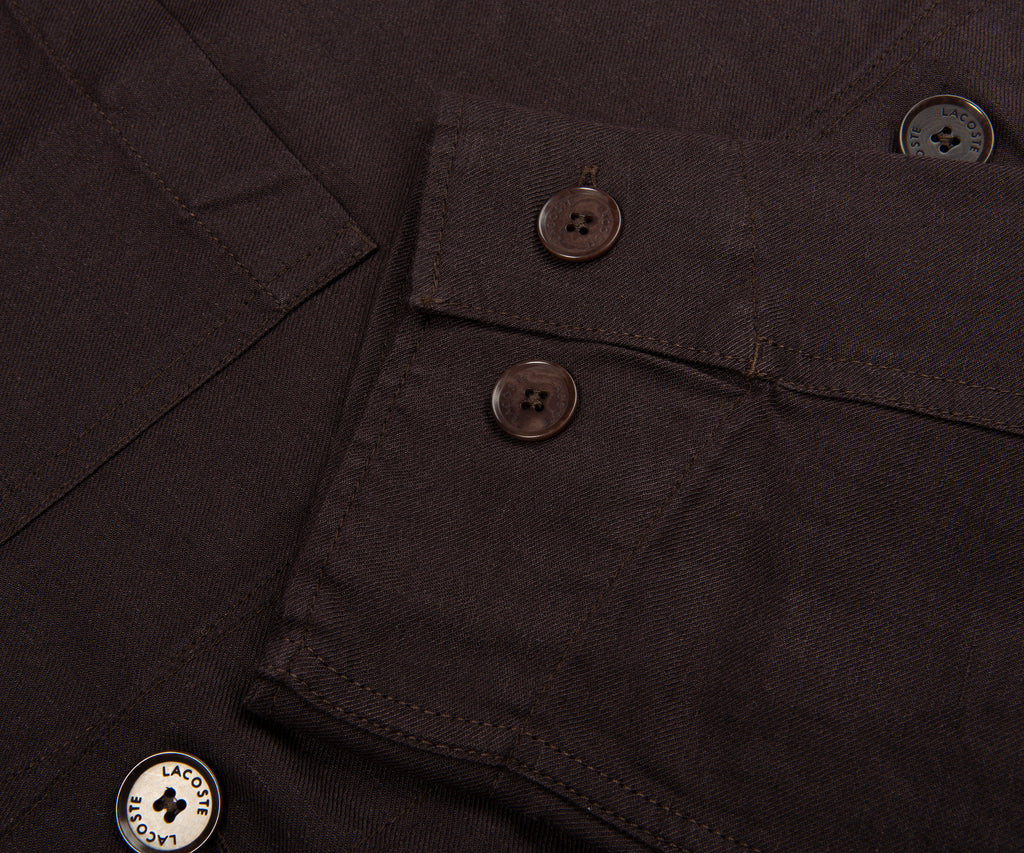 Lacoste Chocolate Linen Overshirt