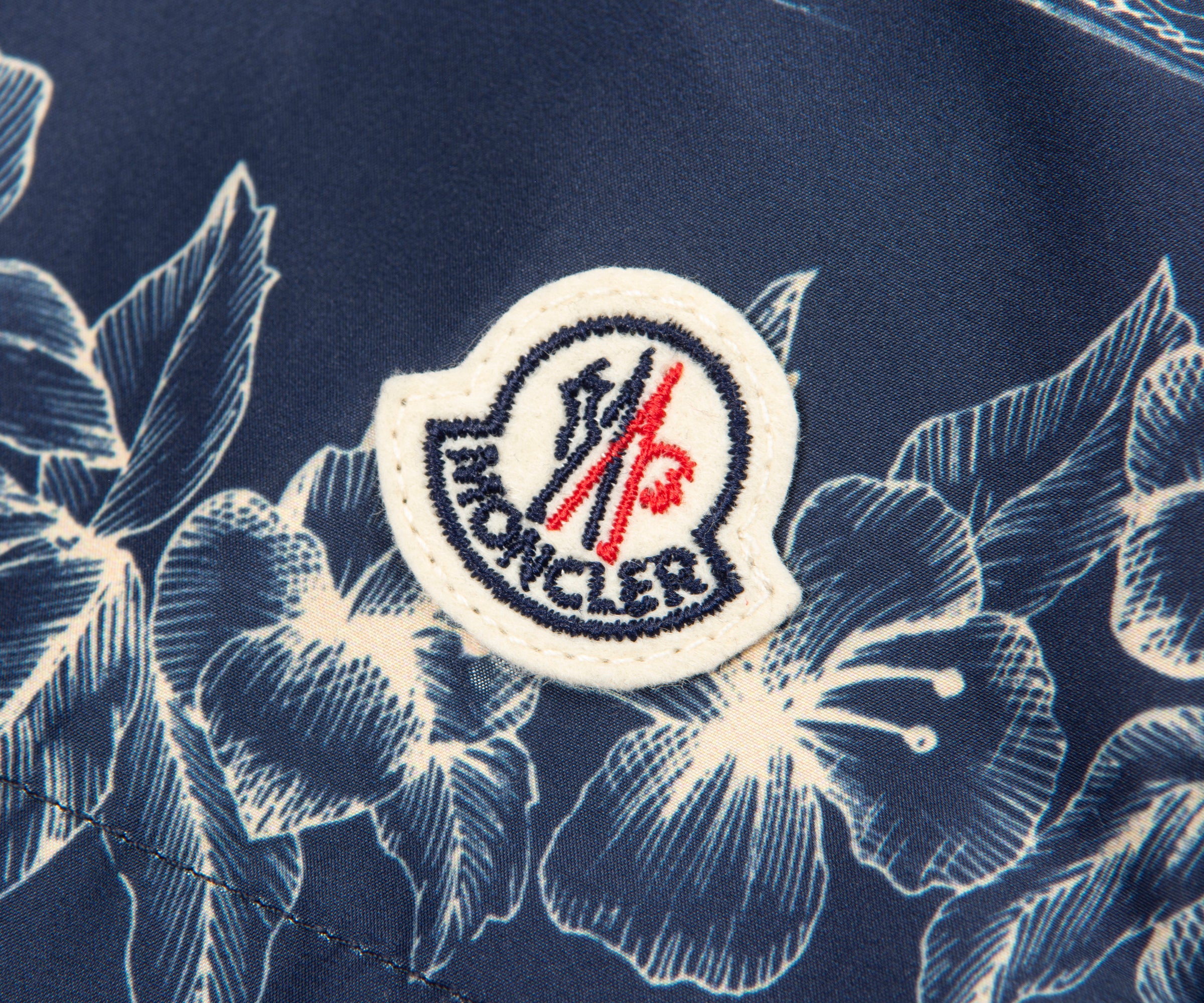Moncler Jungle Patterned Navy Swim Shorts