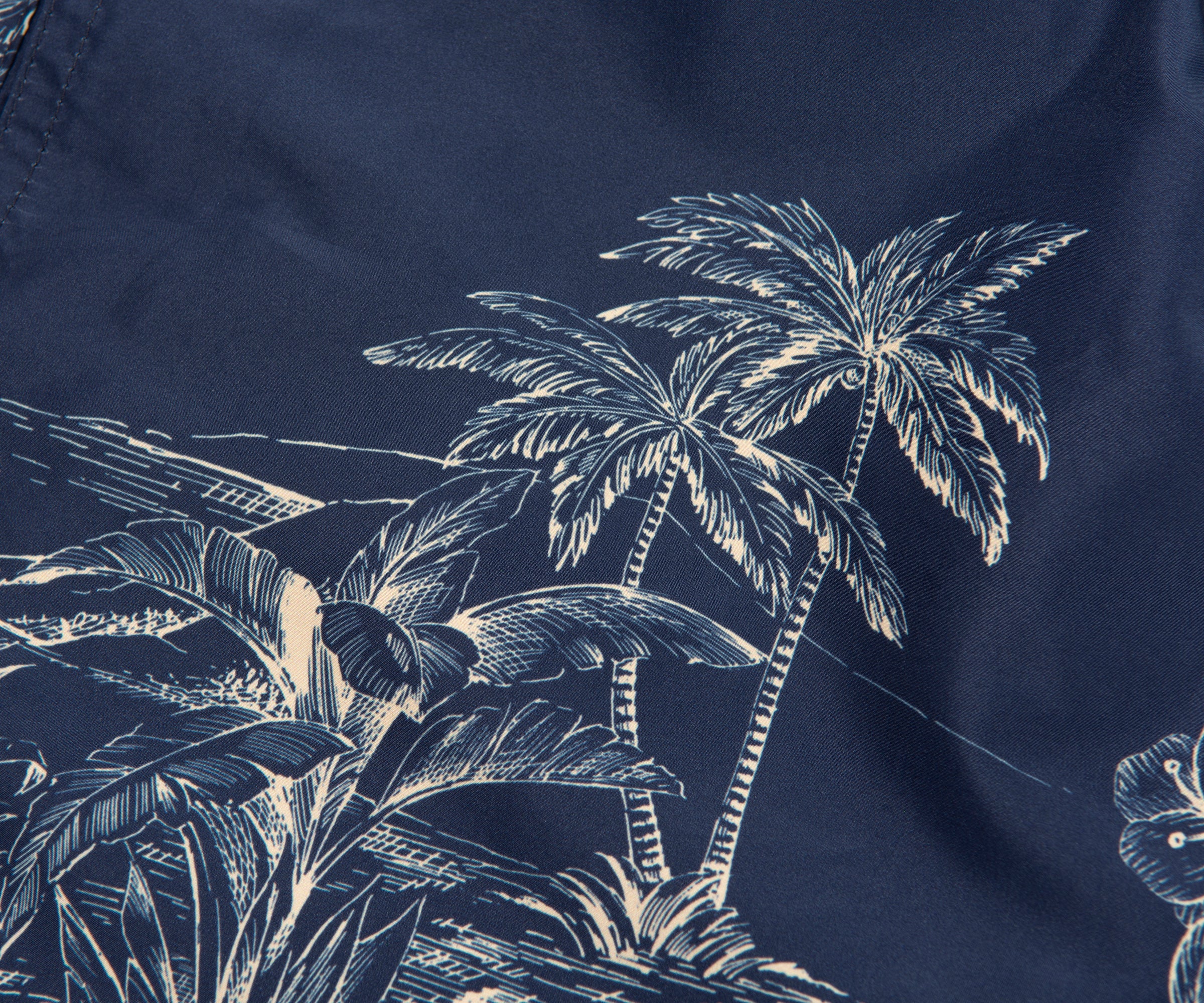 Moncler Jungle Patterned Navy Swim Shorts