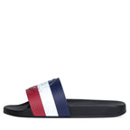 Moncler 'Basile' Striped Logo Slider Black