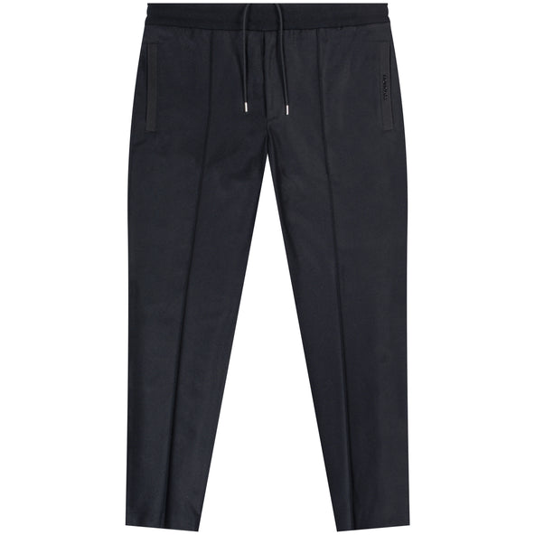 Moncler Metal Lettering Drawstring Trouser Black