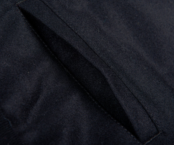 Moncler Metal Lettering Drawstring Trouser Black