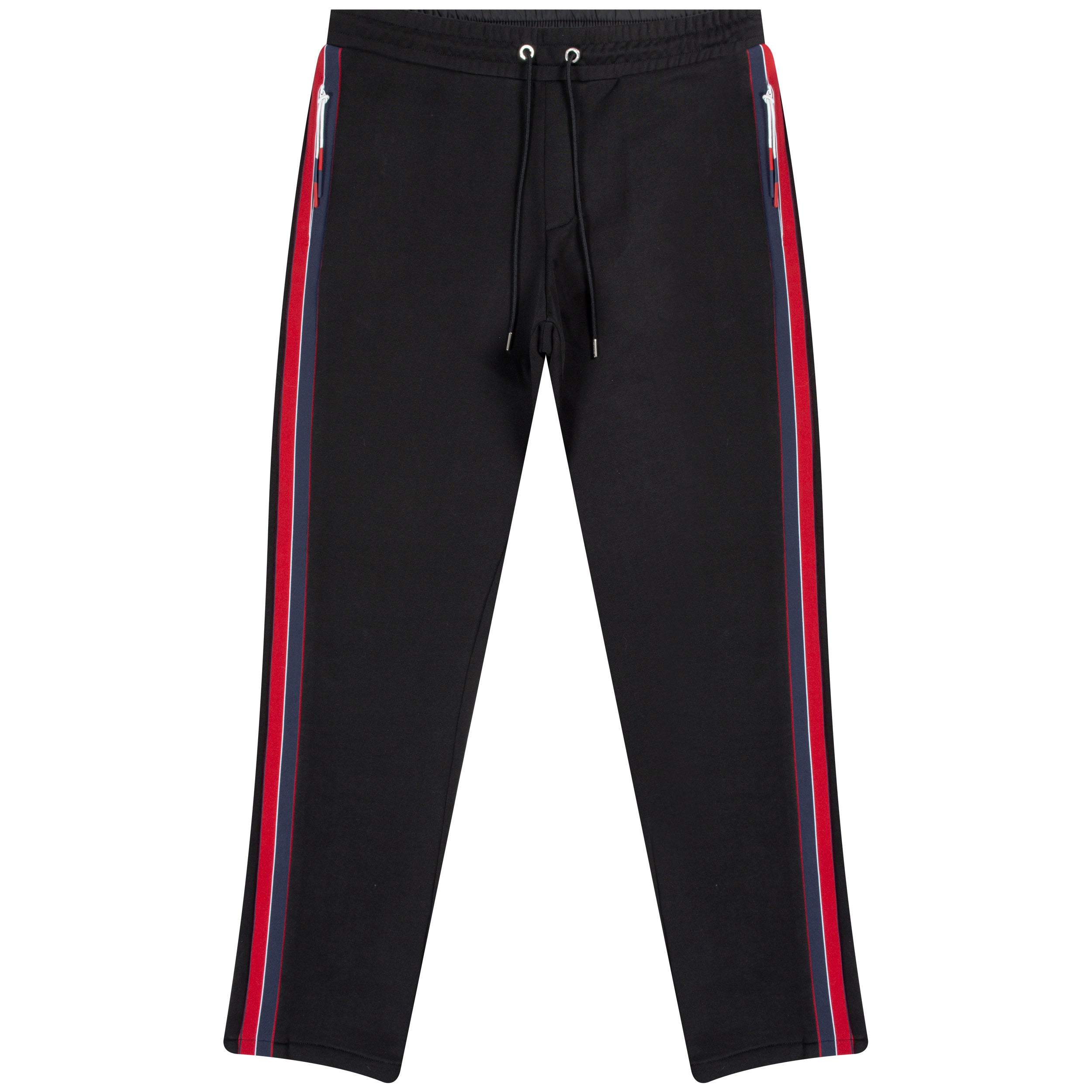 Moncler Striped Tech Joggers Black – Pockets