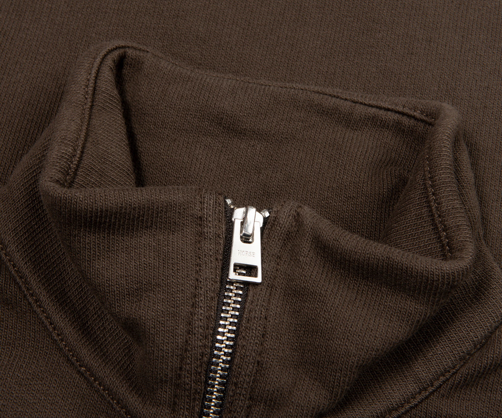 Norse Projects Chocolate Hordnal Relaxed Loopback Track Jacket