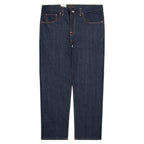 Nudie Jeans Gritty Jackson Dry Classic Navy jeans with regular straight fit and raw denim finish