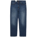 Blue jeans on a white background