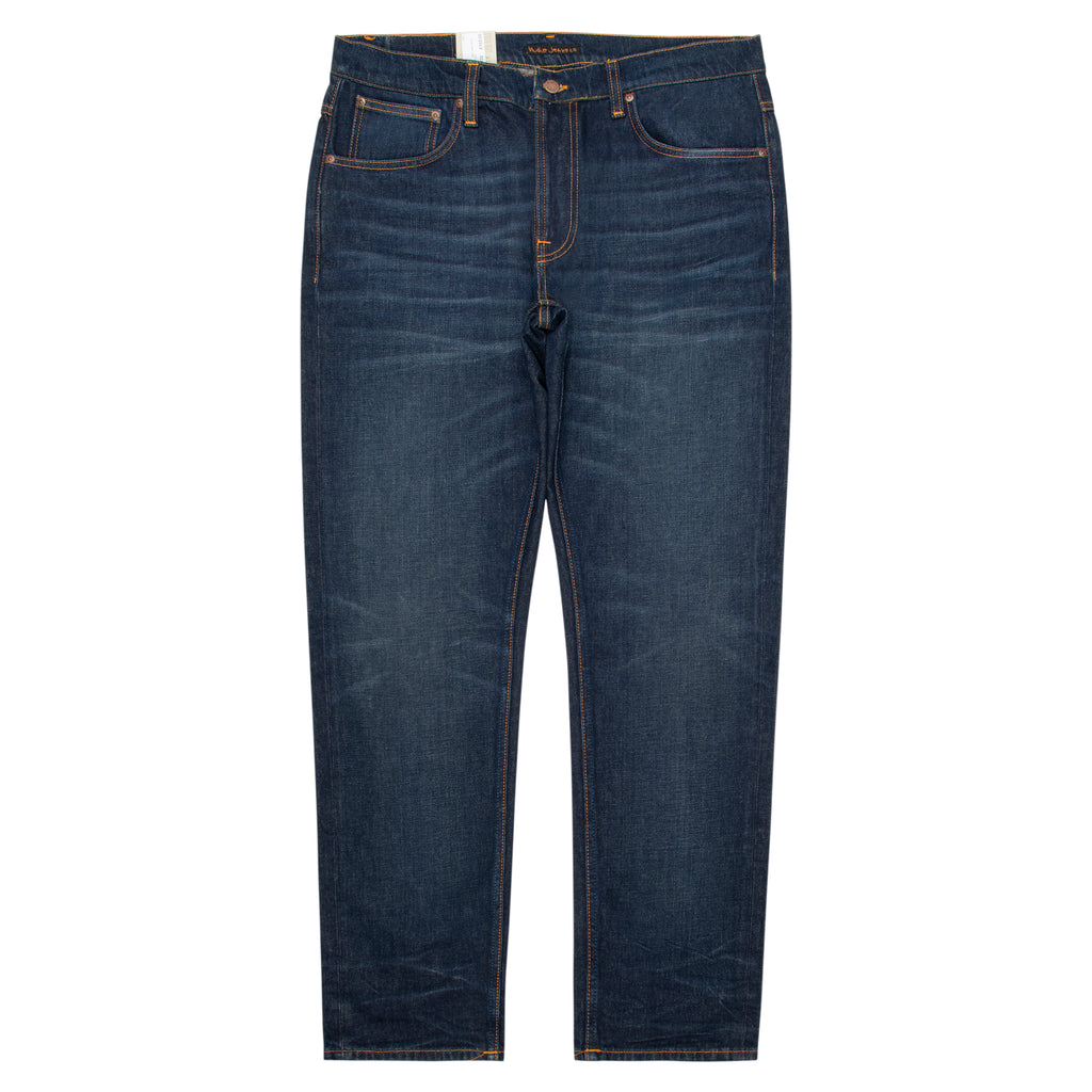 Nudie Jeans Lean Dean jeans in Blue Night wash with slim fit and classic five-pocket design