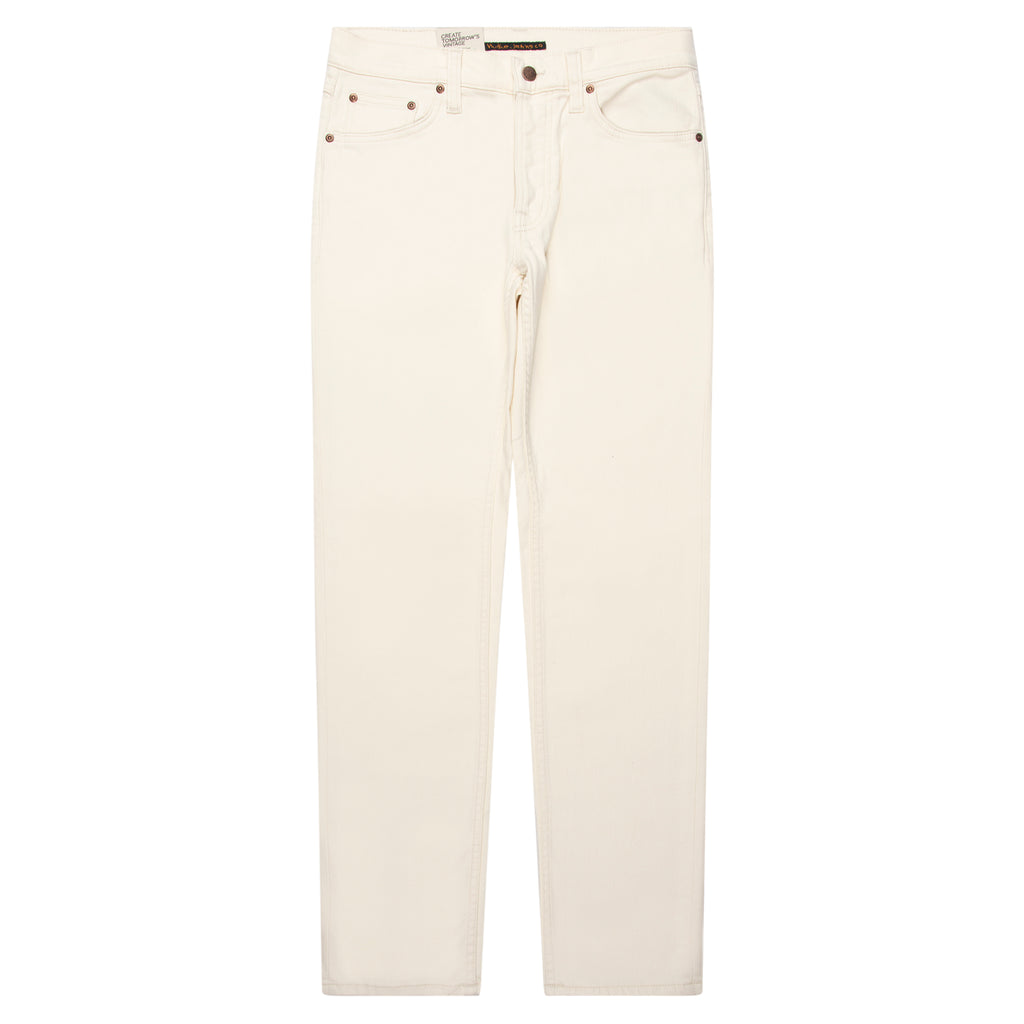 White jeans on a white background