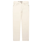 White jeans on a white background