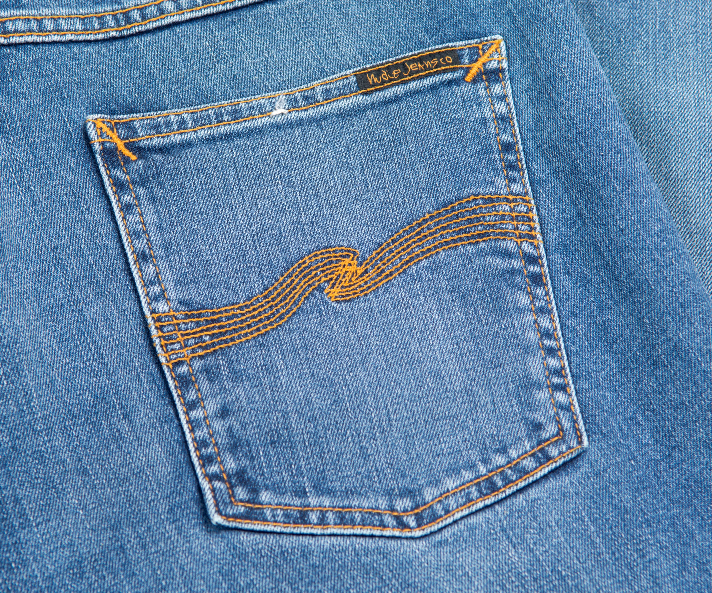 Nudie Lean Dean Lost Orange Jean
