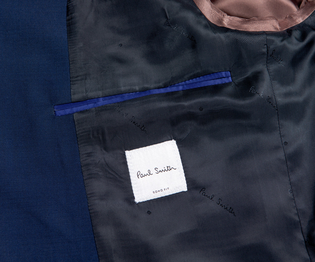 Paul Smith Soho Tailored Mohair Suit Blue