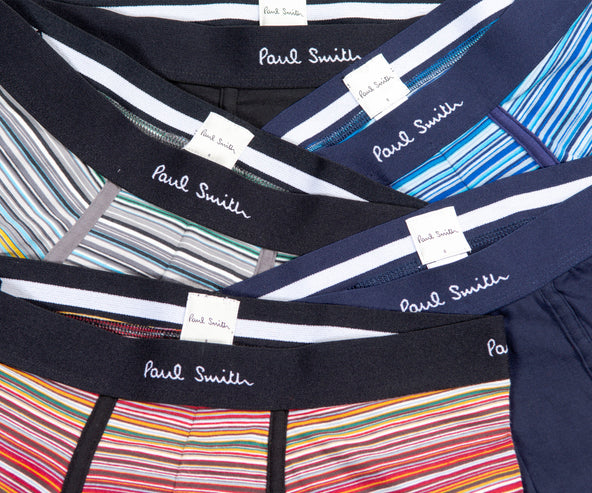 Paul Smith 5 Pack Stripe Boxer Pack Navy/Multi