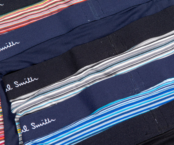 Paul Smith 5 Pack Stripe Boxer Pack Navy/Multi
