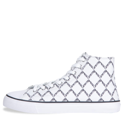 Paul Smith PS Carver High Top Geo Printed Trainer White