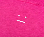 Acne Studios 'Face Logo' Polo Fuchsia Pink