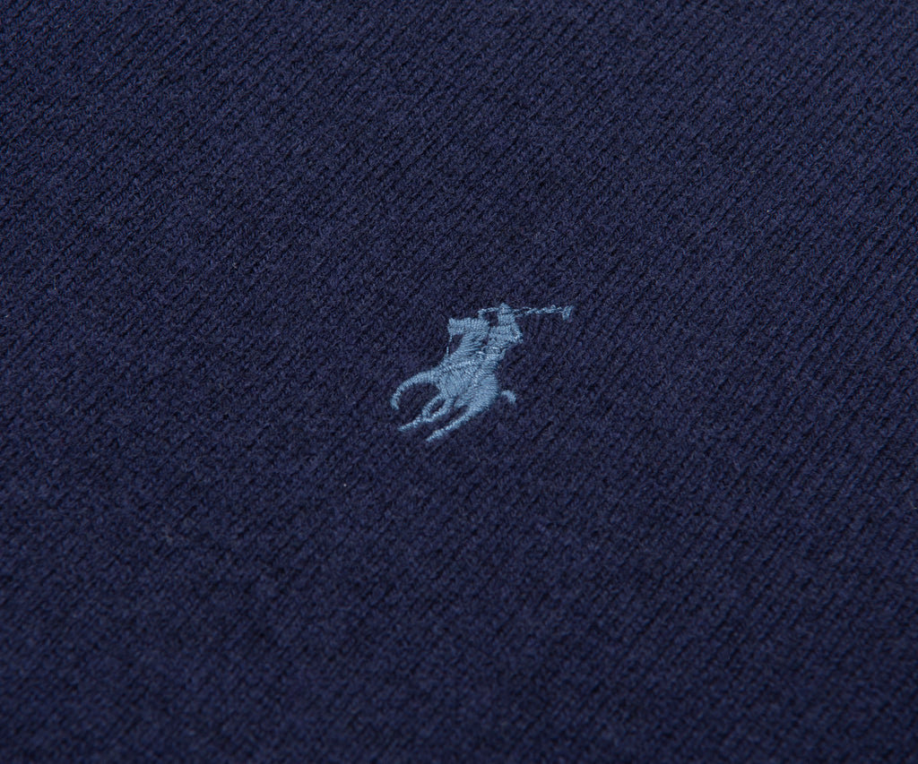 Ralph Lauren Classic Logo 1/4 Zip Knit Hunter Navy